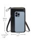 Snap Button Flap Phone Wallet