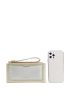 Metallic Textured Long Wallet