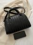 Quilted Double Handle Dome Bag