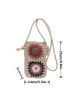 Mini Floral Pattern Straw Bag