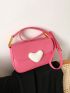 Heart Graphic Square Bag