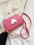 Heart Graphic Square Bag