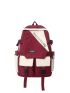 Two Tone Letter Graphic Functional Backpack