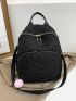 Chevron Classic Backpack With Bag Charm