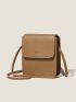 Mini Letter Embossed Flap Square Bag