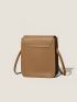 Mini Letter Embossed Flap Square Bag