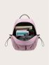 Drawstring Decor Functional Backpack