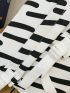 Striped Pattern Knot Decor Backpack
