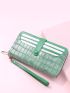Crocodile Embossed Long Wallet