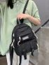 Letter Graphic Functional Backpack