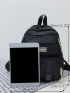 Letter Graphic Functional Backpack