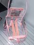 Clear Contrast Binding Functional Backpack