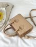 Mini Crocodile Embossed Double Handle Square Bag