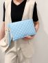 Quilted Clutch Bag With Wristlet