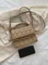 Mini Quilted Chain Decor Square Bag