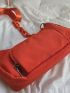 Pocket Front Crossbody Bag With Purse