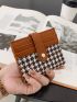 Houndstooth Pattern Fold Card Holder
