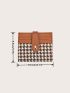 Houndstooth Pattern Fold Card Holder