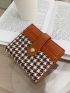 Houndstooth Pattern Fold Card Holder