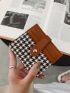 Houndstooth Pattern Fold Card Holder
