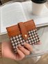 Houndstooth Pattern Fold Card Holder