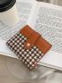 Houndstooth Pattern Fold Card Holder
