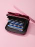 Quilted Snap Button Small Wallet