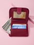 Quilted Snap Button Small Wallet