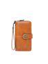 Flower Decor Long Wallet With Wristlet