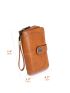 Flower Decor Long Wallet With Wristlet