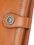 Flower Decor Long Wallet With Wristlet