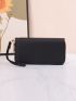 Letter Graphic Long Wallet With Wristlet