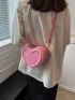 Mini Letter Graphic Heart Design Novelty Bag