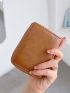 Minimalist Zipper Small Wallet