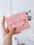 Snap Button Long Wallet