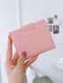 Snap Button Long Wallet