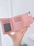 Snap Button Long Wallet