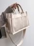 Minimalist Canvas Shopper Bag