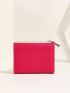 Letter Graphic Color Block Small Wallet