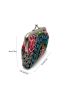 Floral Embroidered Kiss Lock Coin Purse
