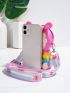 Mini Colorblock Cartoon Design Push Pop Bubble Novelty Bag