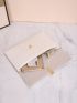 Metal Decor Flap Chain Square Bag
