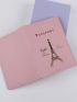 Tower & Letter Graphic Passport Case