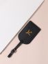 Letter Graphic Passport Case With Luggage Tag