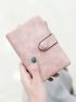 Snap Button Small Wallet With Wristlet