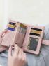 Snap Button Small Wallet With Wristlet