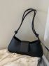Minimalist Knot Detail Baguette Bag