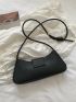 Minimalist Knot Detail Baguette Bag