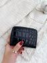 Crocodile Embossed Zip Around Card Holder