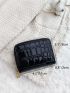 Crocodile Embossed Zip Around Card Holder